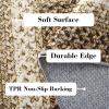 Garvee Washable 4×6 Area Rug for Bedroom Low Pile Living Room Carpet Mat Non Shedding Modern Braided Print (Not Woven) Small Carpet for Bedside Kitchen Entryway Kids Room Office College Dorm, Beige(Braided | Beige)