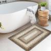 Garvee Washable 4×6 Area Rug for Bedroom Low Pile Living Room Carpet Mat Non Shedding Modern Braided Print (Not Woven) Small Carpet for Bedside Kitchen Entryway Kids Room Office College Dorm, Beige(Braided | Beige)