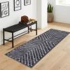 Garvee Washable Rug 4×6 Area Rugs for Living Room Bedroom, Non Slip Low Pile Modern Geometric Foldable Soft Carpet, Stain Resistant & Easy Cleaning Floor Mats for Entryway,Home Office Decor, Dark Grey(Dark Grey)