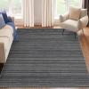 Garvee Washable Rugs 8×10 Area Rugs for Living Room, Bedroom, Dining Room- Large Ultra Soft Faux Wool Retro Carpets, Non Slip&Non-Shedding Low Pile Vintage Carpet for Home Office (Black)