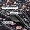 Garvee Washable Runner Rug 2×6 Hallway Runner Rug Modern Solid Color Non Slip Runners Minimalist Low Pile Non-Shedding Long Rugs Soft Thin Foldable Mat for Entryway Kitchen Bathroom Bedside Cream(Black)