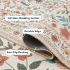 Garvee Washable Runner Rug 2×6 Hallway Runner Rug Modern Solid Color Non Slip Runners Minimalist Low Pile Non-Shedding Long Rugs Soft Thin Foldable Mat for Entryway Kitchen Bathroom Bedside Cream(Beige)