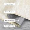 Garvee Washable Runner Rug 2×6 Hallway Runner Rug Modern Solid Color Non Slip Runners Minimalist Low Pile Non-Shedding Long Rugs Soft Thin Foldable Mat for Entryway Kitchen Bathroom Bedside Cream(Solid Cream)