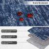 Garvee Washable Runner Rug 2×6 Hallway Runner Rug Modern Solid Color Non Slip Runners Minimalist Low Pile Non-Shedding Long Rugs Soft Thin Foldable Mat for Entryway Kitchen Bathroom Bedside Cream(Solid Blue)
