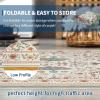 Garvee Washable Runner Rug 2×6 Hallway Runner Rug Modern Solid Color Non Slip Runners Minimalist Low Pile Non-Shedding Long Rugs Soft Thin Foldable Mat for Entryway Kitchen Bathroom Bedside Cream(Beige)