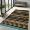 Garvee Waterproof Outdoor Rug 8×10, Plastic Straw Patio Camping Rug, Indoor Outdoor RV Mat Carpet for Deck, Camper, Porch, Balcony, Backyard, Picnic (Light Blue)(Black Brown)