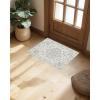 Garvee 2×3 ft Vintage Distressed Medallion Area Rug – Machine Washable Non-Slip Area Rugs – Boho Floral Carpet for Living Room, Bedroom, Dining Room – Retro Indoor/Outdoor Home Decor(Blue)(Beige)
