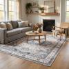 Garvee Area Rugs, Soft Vintage Floral Design, Machine Washable, Anti-Slip TPR Backing, Reinforced Edges, Home Decor for Living Room,Bedroom(Beige)