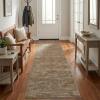 Garvee Washable Runner Rug 2×6 Hallway Runner Rug Modern Solid Color Non Slip Runners Minimalist Low Pile Non-Shedding Long Rugs Soft Thin Foldable Mat for Entryway Kitchen Bathroom Bedside Cream(Solid Brown)