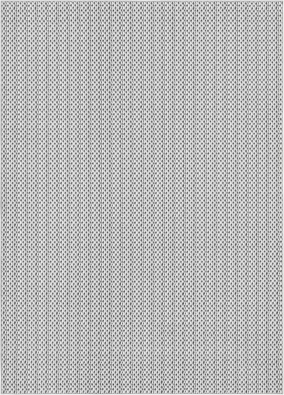 image:imageGarvee Vintage Print Area Rug5x7 ft Boho NonSlip Indoor Carpet with Realistic Braided Texture Stain Resistant Distressed Print Mat for Living RoomBedroomKitchenNurseryWashable DurableBlackGrey