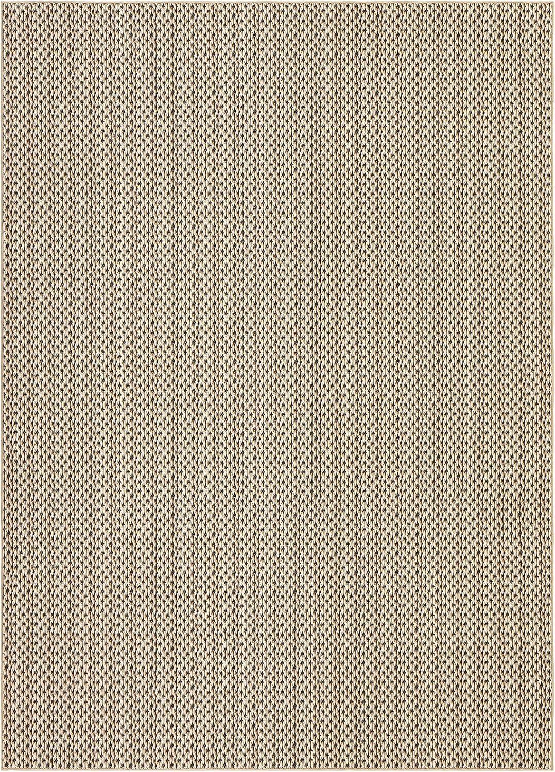 image:imageGarvee Vintage Print Area Rug5x7 ft Boho NonSlip Indoor Carpet with Realistic Braided Texture Stain Resistant Distressed Print Mat for Living RoomBedroomKitchenNurseryWashable DurableBlackCamel