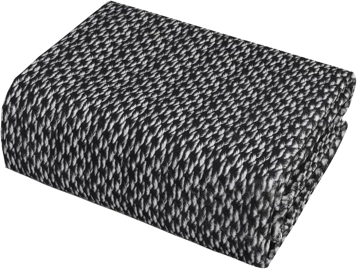 image:imageGarvee Vintage Print Area Rug5x7 ft Boho NonSlip Indoor Carpet with Realistic Braided Texture Stain Resistant Distressed Print Mat for Living RoomBedroomKitchenNurseryWashable DurableBlackBlack