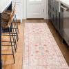 Garvee 10×13 ft Floral Medallion Area Rug for Living Room,Washable Boho Print Indoor Accent Carpet,Low-Pile,Non-Slip Soft Rug for Home Decoration In Entryway, Bedroom, Living Room,Office,Kitchen(Pink)(Pink)