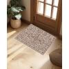 Garvee 2×3 Ft Boho Area Rugs, Modern Machine Washable Area Rug for Living Room Bedroom, Ultra Thin Low Pile Floral Rug, Soft Stain Resistant Carpet with Non Slip Backing(Camel Red)(Red Brown)