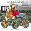 Garvee 2×6 Kitchen Runner Rug Machine Washable Area Rugs Vintage Distressed Door Mats with Non Slip Backing Non Shedding Low Pile Floor Cover Stain Resistant Carpet for Entryway Hallway, Red Brown(Vintage|green)