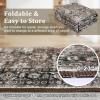 Garvee 2×6 Kitchen Runner Rug Machine Washable Area Rugs Vintage Distressed Door Mats with Non Slip Backing Non Shedding Low Pile Floor Cover Stain Resistant Carpet for Entryway Hallway, Red Brown(Vintage|brown)