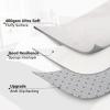 Garvee 2×6 Runner Rug for Hallway Non-Slip Stain Resistant Fluffy Nursery Rug Ultra Soft Shag Throw Carpet Solid Color Indoor Floor Carpet for Bedroom Bedside Kids Room Girls Room Home Decor, White