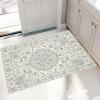 Garvee 3×5 Ft Vintage Distressed Medallion Area Rug – Machine Washable Non-Slip Area Rugs – Boho Floral Carpet for Living Room, Bedroom, Dining Room – Retro Indoor/Outdoor Home Decor(Beige)