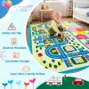 Garvee 4×6 Rugs for Kids Room, Washable Playroom Rug Hopscotch＆Ludo Game Area Rugs with Colors, Non Slip Ultra Soft Educational Learning Carpet Stain Resistant City Road Mats for Children Baby Toddler(Hopscotch)