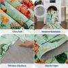 Garvee 8×10 Floral Area Rugs Washable, Non Slip Low Pile Boho Indoor Rug, Soft Vintage Carpet for Living Room, Bedroom, Dining Room, Light Green(Light Green)