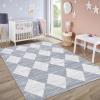 Garvee 9×12 Area Rug Washable Black Rug for Living Room Dining Room Low Pile Neutral Area Rugs Modern Geometric Checkered Rugs Low Pile Bedroom Area Rug(Checkered|grey)