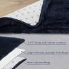 Garvee 9×12 Area Rug for Bedroom Navy Blue Fluffy Rugs Shag Carpet for Living Room Shag Rug for Kids Room, Plush Furry Rugs Decorative Accent Rug for Indoor Home Floor Carpet, Dark Navy