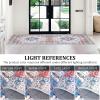 Garvee 9×12 Washable Rugs for Living Room with Vintage Boho Light Rug for Office, Dining Room, Kids Room and Farmhouse, Durable Low Pile Non-Slip Area Rug for High Traffic Areas. Beige Gray(Orange Brown)