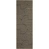 Garvee Abstract Easy Jute 9×12 Area Rugs, Washable Indoor Outdoor Patio Rugs for Living Room Dining Room, Non Slip Stain Resistant Farmhouse Throw Carpet for Bedroom Backyard, Black Taupe(Abstract|black Taupe)