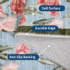 Garvee Floral 8×10 Living Room Bedroom Rugs, Washable Non-Slip Vintage Retro Accent Dining Room Rug, Soft Low-Pile Indoor Farmhouse Decorative Rugs for Home Office Girls Room, Pink(Tulip|pink)