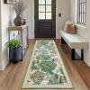 Garvee Jungle Green 8×10 Washable Rugs for Living Room Soft Non Slip Animal Print Bedroom Rugs Large Stain Resistant Botanical Forest Carpet for Kids Play Room Nursery Room Dining Room Decor(Animal Jungle/Beige)