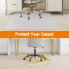 Garvee Office Chair Mat for Hard Floor, 36” x 48” Computer Desk Chair Mat for Floors, Easy Rolling for Office on Carpets Anti-Slip Carpet Protector for Rolling Work and Gaming Chairs(2mm Lip 45*53 in with Spikes)