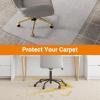 Garvee Office Chair Mat for Hard Floor, 36” x 48” Computer Desk Chair Mat for Floors, Easy Rolling for Office on Carpets Anti-Slip Carpet Protector for Rolling Work and Gaming Chairs(Square 2.2mm 36*48 in with Spikes)