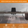 Garvee Office Chair Mat for Hard Floor, 36” x 48” Computer Desk Chair Mat for Floors, Easy Rolling for Office on Carpets Anti-Slip Carpet Protector for Rolling Work and Gaming Chairs(Square 2.2mm 45*53 in)