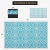 Garvee Outdoor Rug 9×18 Waterproof Outdoor Plastic Straw Rug for Camping with Carry Bag, Reversible Easy Cleaning Portable Border Floor Mat Outside Carpet for RV Patio Backyard Deck Picnic