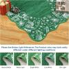 Garvee Red Christmas Runner Rug for Hallway 2×6 Non-Slip Kitchen Runner, Ultra-Soft Low Pile Scalloped Rug for Bedroom, Non-Shedding Thin Indoor Carpet for Laundry, Living Room(Christmas Border-green)