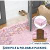 Garvee Scalloped Mushroom Rug 2’x6′ Hallway Runner, Cute Soft Floral Kitchen Rug, Non-Slip Farmhouse Washable Runner Rug for Entryway Bathroom Laundry Dorm Room, Brown(Scalloped Mushroom|pink)