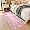 Garvee Scalloped Mushroom Rug 2’x6′ Hallway Runner, Cute Soft Floral Kitchen Rug, Non-Slip Farmhouse Washable Runner Rug for Entryway Bathroom Laundry Dorm Room, Brown(Scalloped Mushroom|pink)