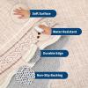 Garvee Scalloped Washable Rugs for Entryway 2×8 Runner Rug Non Slip Kitchen Rugs Indoor Modern Long Bathroom Rug Low Pile Stain Resistant Carpet for Bedroom Hallway Laundry Living Room 2’x8′ Dark Grey(Scalloped03|beige)