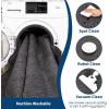 Garvee Scalloped Washable Rugs for Entryway 2×8 Runner Rug Non Slip Kitchen Rugs Indoor Modern Long Bathroom Rug Low Pile Stain Resistant Carpet for Bedroom Hallway Laundry Living Room 2’x8′ Dark Grey(Scalloped03|charcoal)