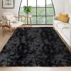 Garvee Shag Area Rugs 6 x 9 ft, Fluffy Rug Plush Shaggy Rugs for Living Room, Tie-Dyed Furry Fur Rugs for Bedroom Non Shedding Fuzzy Accent Rug Carpet Floor Covers for Home Decor