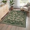 Garvee Snake 9×12 Area Rugs for Living Room Washable Non Slip Stain Resistant Thin Carpet Low Pile Lightweight Floor Cover for Bedroom Dining Room Office, Green(Snake/Green)