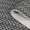 Garvee Vintage Print Area Rug,5×7 ft Boho Non-Slip Indoor Carpet with Realistic Braided Texture, Stain Resistant Distressed Print Mat for Living Room/Bedroom/Kitchen/Nursery-Washable, Durable(Black(Black)