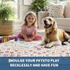 Garvee Washable Floral 5×7 Area Rugs for Living Room, Indoor Farmhouse Non Slip Girls Bedroom Rug, Ultra Soft Thin Large Carpet for Nursery Playroom, Stain Resistant Dining Room Rugs, Beige Pink(Floral|pink)