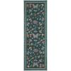 Garvee Washable Rug 8×10 Vintage Area Rug for Living Room Non Slip Boho Medal Throw Rugs Non Shedding Farmhouse Distressed Carpet Foldable Thin Retro Rug for Office Kid Nursery Playroom Blue Brown(Butterfly | Black)