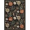 Garvee Washable Rug 8×10 Vintage Area Rug for Living Room Non Slip Boho Medal Throw Rugs Non Shedding Farmhouse Distressed Carpet Foldable Thin Retro Rug for Office Kid Nursery Playroom Blue Brown(Retro | Black)