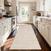 Garvee Washable Runner Rug for Hallway 2×6 Black Bathroom Rug Non Slip Non Shedding Modern Solid Color Floor Covering Stain Resistant Contemporary Accent Mats for Entryway Bedroom Kitchen(Modern|camel)