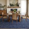 Garvee Washable Runner Rug for Hallway 2×6 Black Bathroom Rug Non Slip Non Shedding Modern Solid Color Floor Covering Stain Resistant Contemporary Accent Mats for Entryway Bedroom Kitchen(Solid Color|blue)