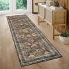 Garvee 2×6 Kitchen Runner Rug Machine Washable Area Rugs Vintage Distressed Door Mats with Non Slip Backing Non Shedding Low Pile Floor Cover Stain Resistant Carpet for Entryway Hallway, Red Brown(Distressed|red Brown)