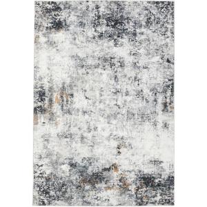 Garvee 5 ft x7 ft Rug, Anti-Slip Backing Abstract Area Rug, Washable Modern Abstract Carpet for Living Room, Foldable Low Pile Accent Rug with Non Slip Backing Soft Stain Resistant Floor Carpet, Navy(Grey)
