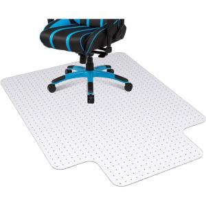 Garvee Office Chair Mat for Hard Floor, 36” x 48” Computer Desk Chair Mat for Floors, Easy Rolling for Office on Carpets Anti-Slip Carpet Protector for Rolling Work and Gaming Chairs(2mm Lip 45*53 in with Spikes)